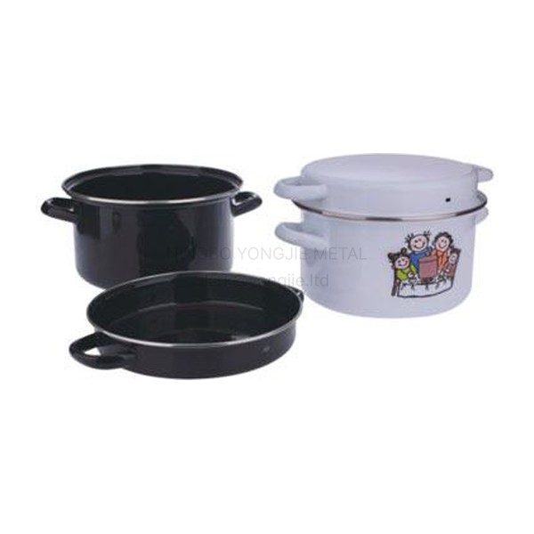 Enamel Moules Pot