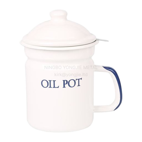 Enamel Oil Pot