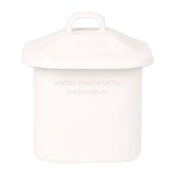 Enamel Storage Jar