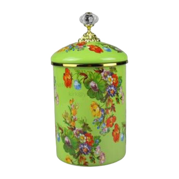 Enamel Storage Jar