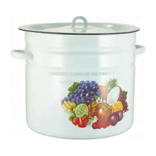 Enamel Storage Jar