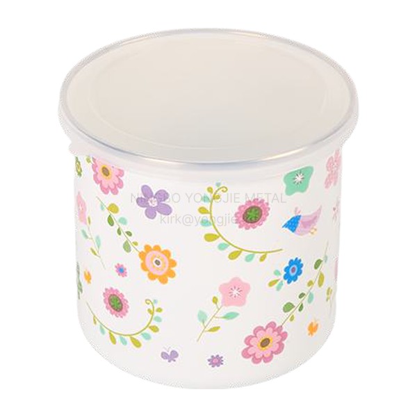 Enamel Storage Jar