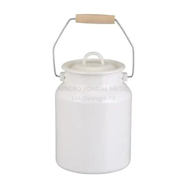 Enamel Milk Bucket